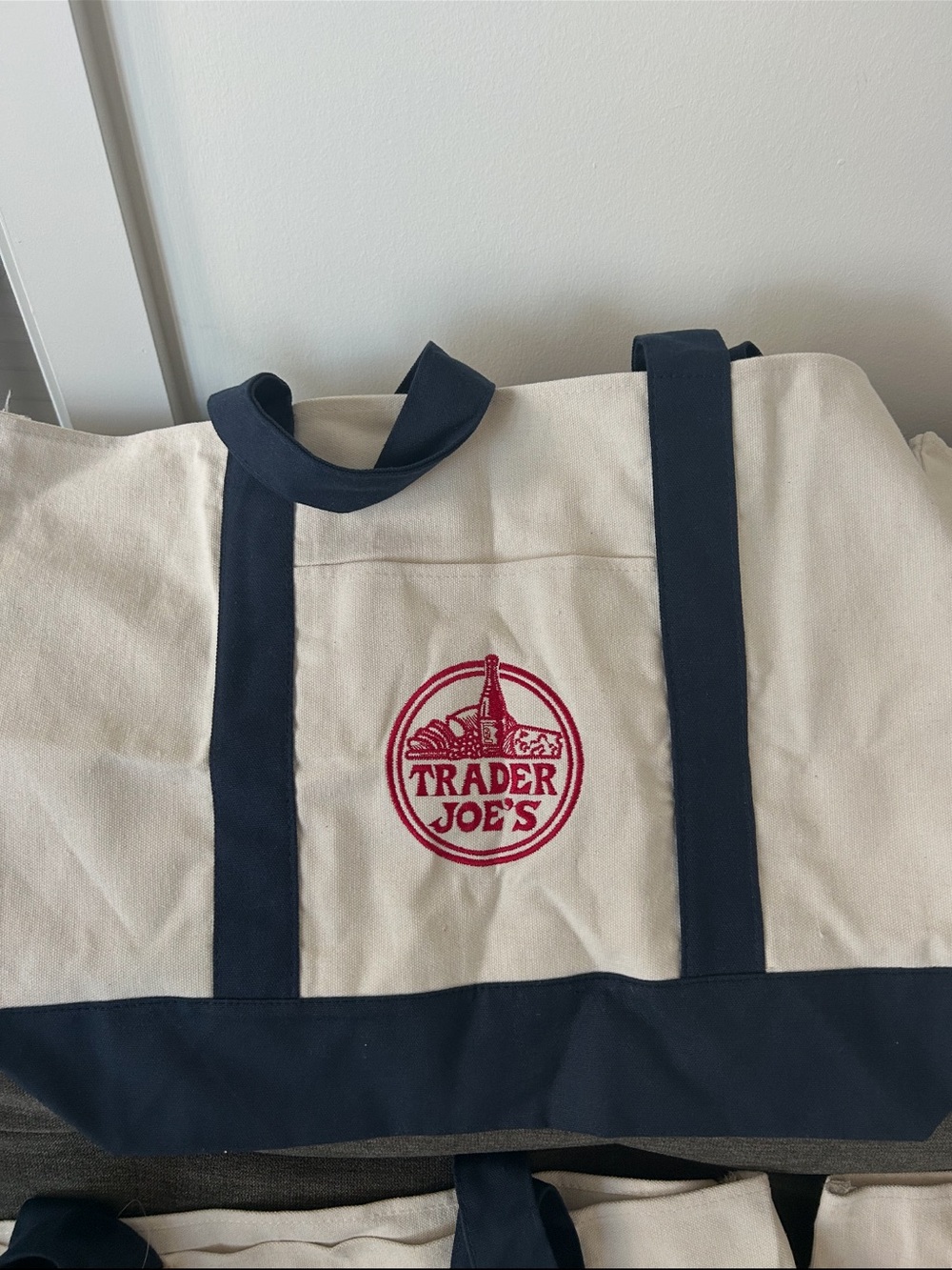Trader Joe’s Canvas Tote Bag in Navy